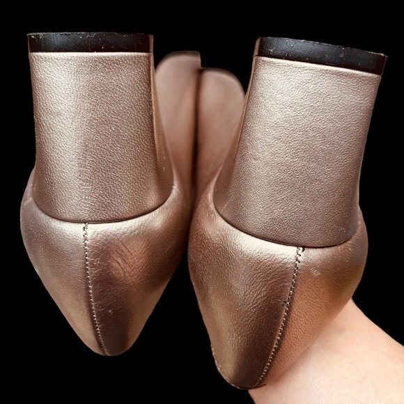 Renzo Fontanelli Stanley Eisenman’s Shoes Braid Woven Leather Metallic Taupe 6 B - Picture 10 of 11